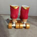Excellent Condition Red&Yellow Golden Horse Roller Skates Youth Size 3