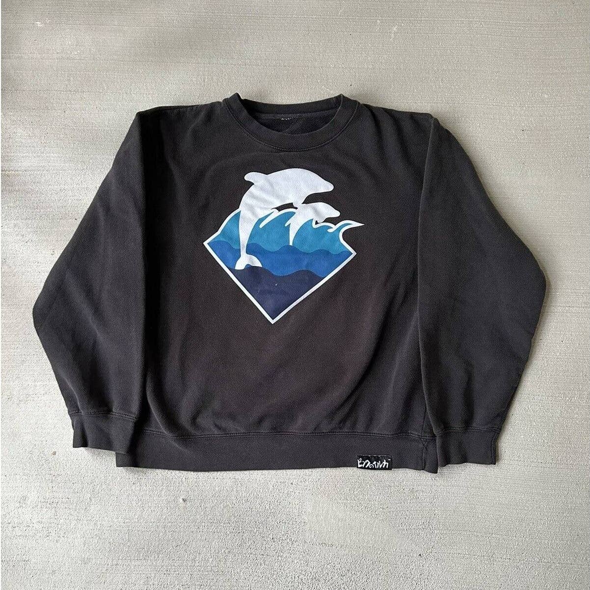 Pink top dolphin crewneck