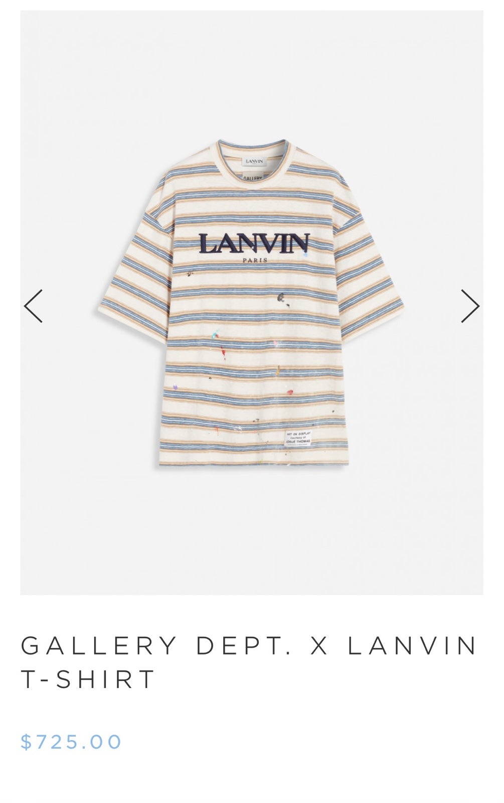 LANVIN x gallery Dept. stripe T-shirt