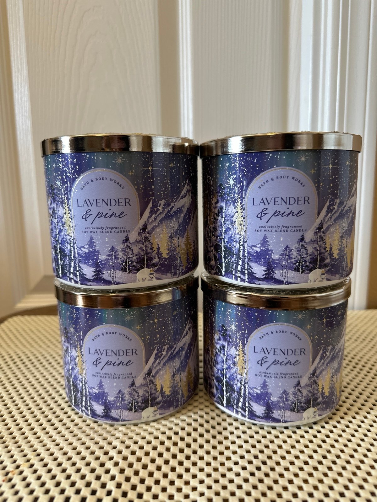 Bath and Body works lavender and pine candle