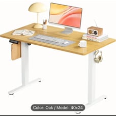 Electric Standing Desk Height Adjustable Computer Table 40x24