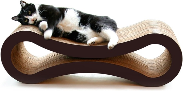 Ultimate Cat Scratcher Lounge, Reversible Infinity Scratcher in Multiple Colors