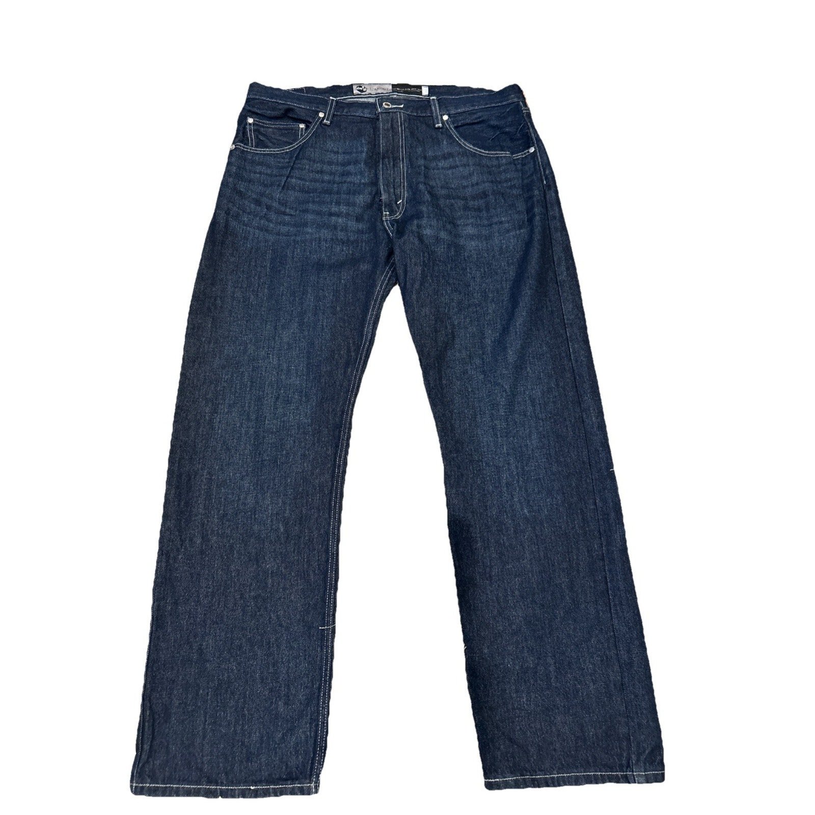 LEVIS SILVERTAB STRAIGHT LEG DARK WASH JEANS 38 X 32