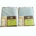 Set of 2 Martha Stewart blue sheer georgette scarf curtains new 54x216