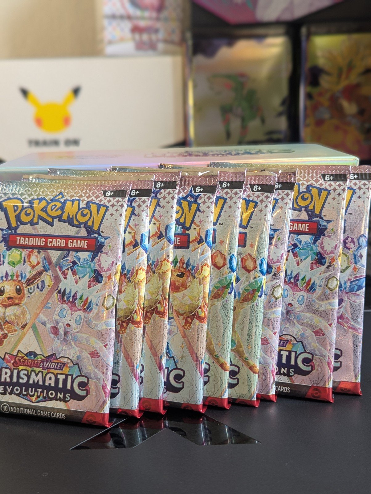 Nine Sealed Pokemon Prismatic Evolutions Booster Packs