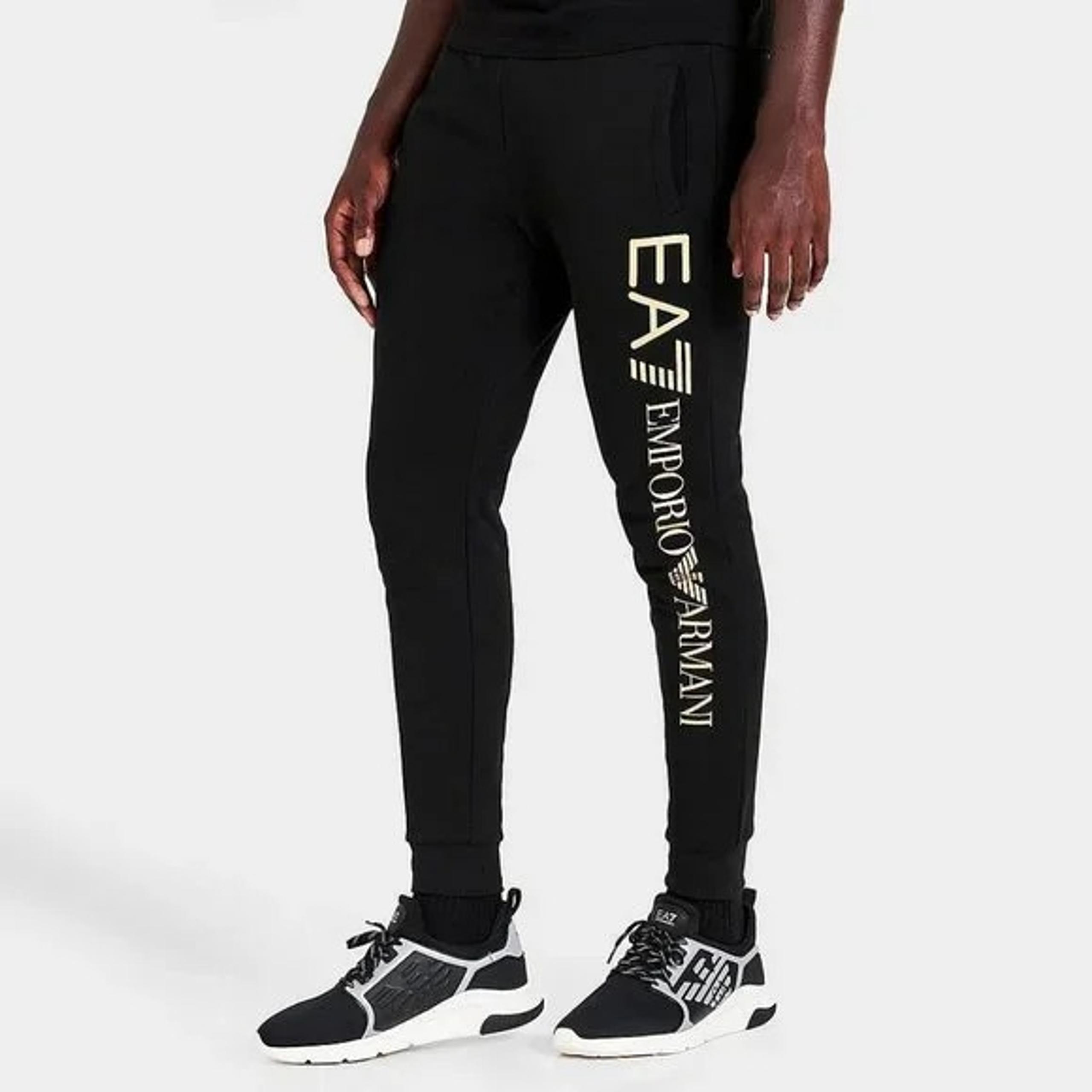 New MEN'S EMPORIO ARMANI EA7 LOGO PRINT JOGGER PANTS Size L