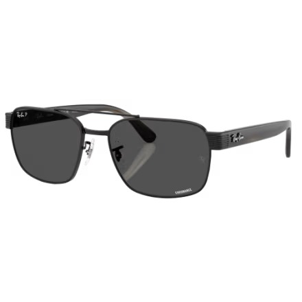 Ray-Ban RB3751CH Chromance Mirror Glass Polarized Sunglasses - Polished Black/Da