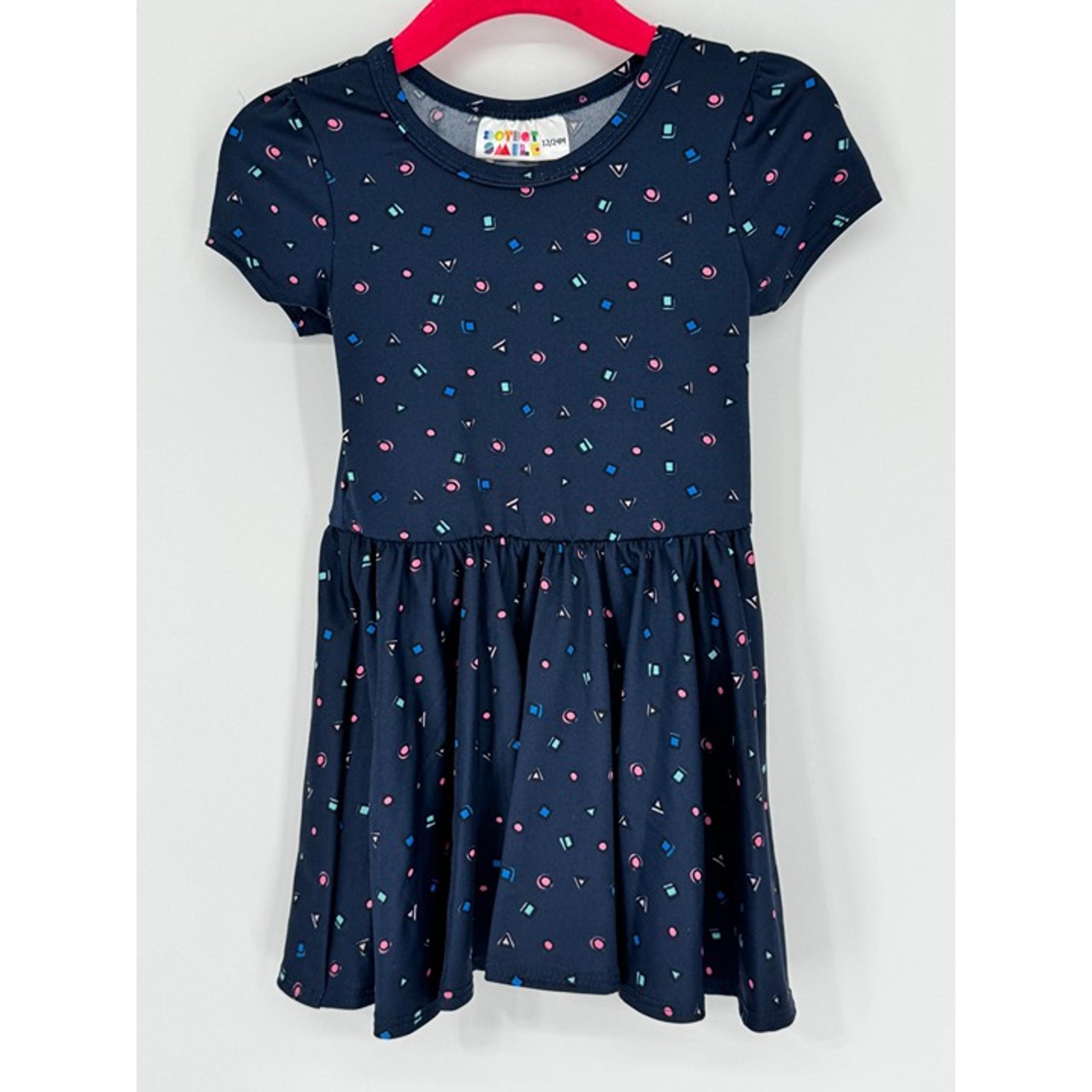 Dotdotsmile Girls Navy Blue Cap Dress Size 12/24 Months New with Tags