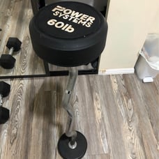 60lb curved curl bar