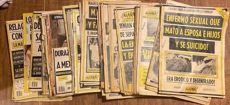 VTG Mexican Magazines Collection ALARMA, ALARDE, ELARMA, HOMOCIDIO, PELIGRO HTF