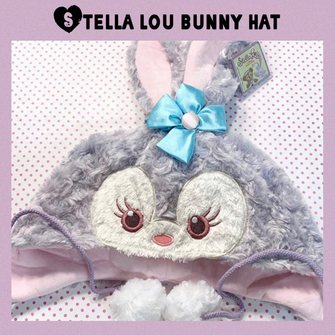 Plush Disney Stella Lou Hat - Kawaii Accessories w Disney Bear Duffy’s Pal Stell