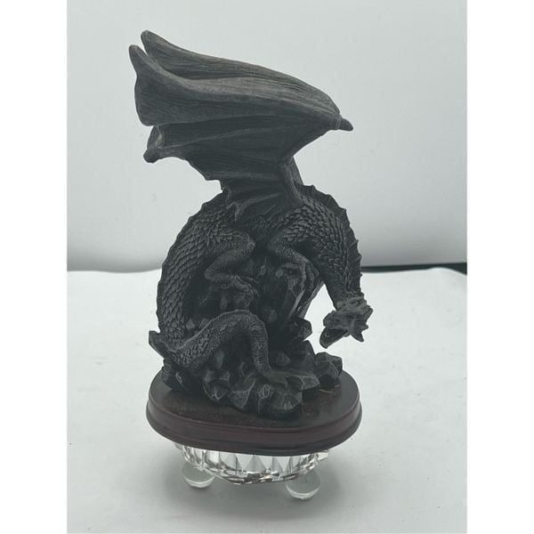 Nemesis Now Dragon Pool Backflow Incense Burner Black, Resin, 7.5” Tall Rare