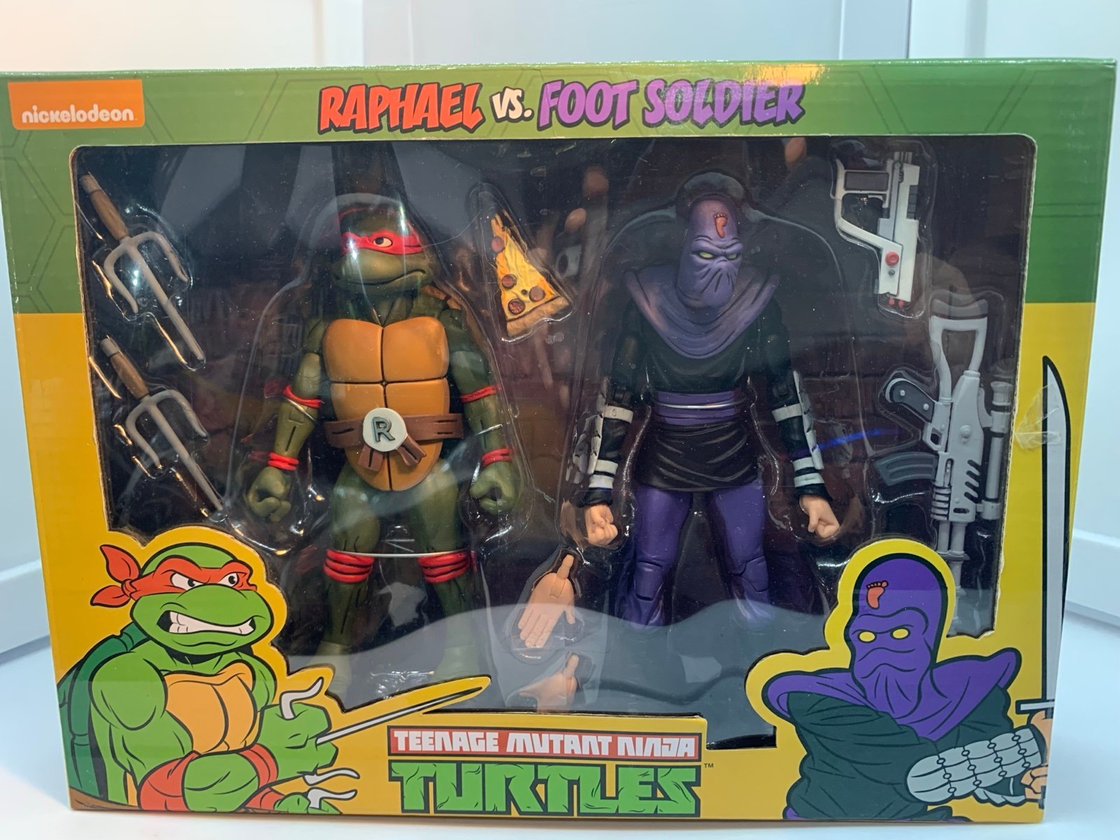 TMNT NECA Raphael vs Foot Soldier
