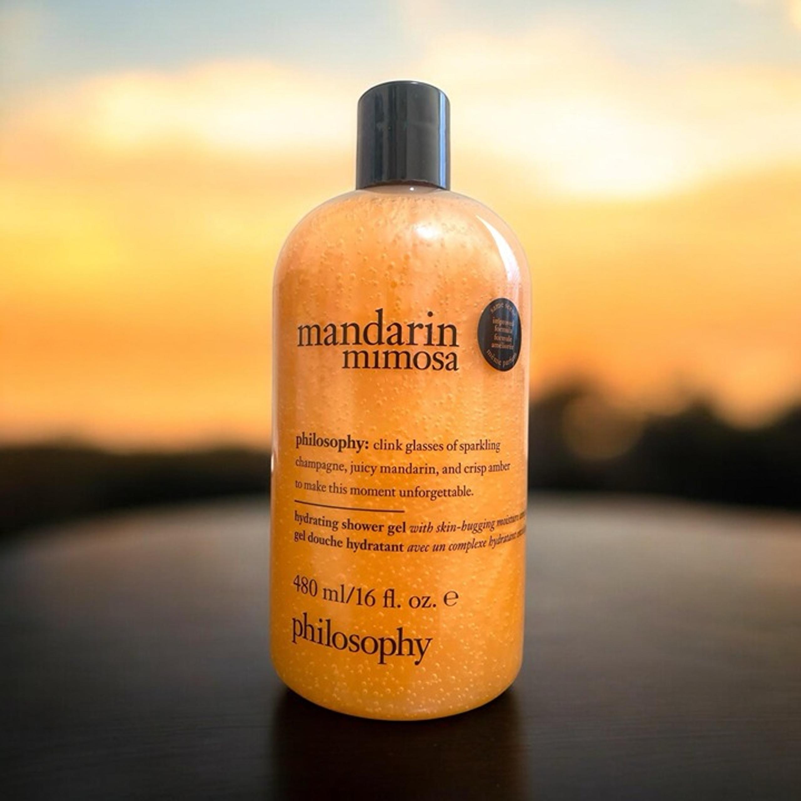 PHILOSOPHY MANDARIN MIMOSA HYDRATING SHOWER GEL ,MANDARIN,AMBER 16FLOZ