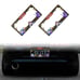 Brand New Universal 2PCS Anime Yu-Gi-Oh ABS Plastic Black License Plate Frame