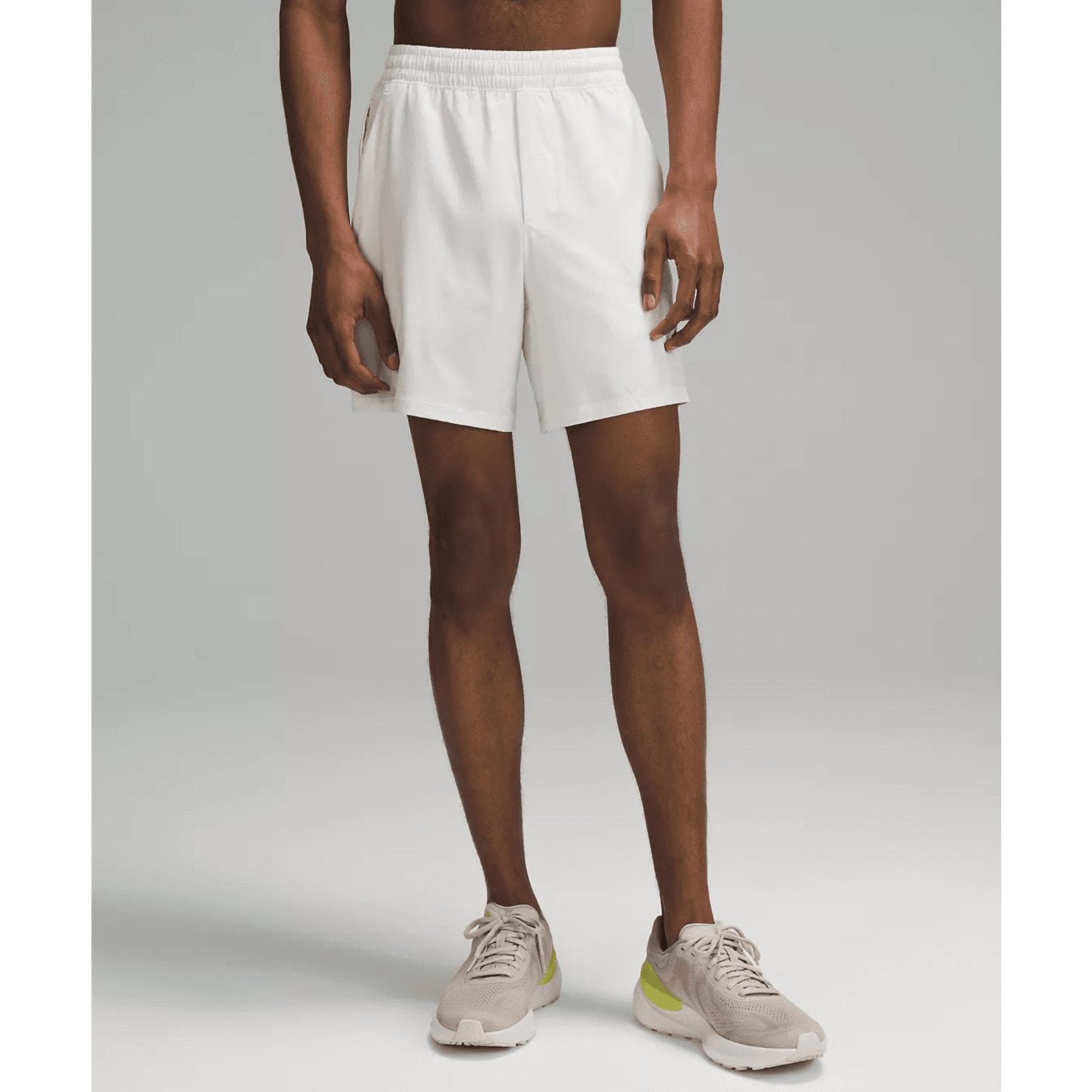 Lululemon Pace Breaker Linerless Short 7 Bone Large NWT