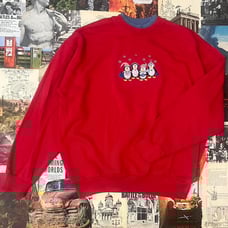 Cute vintage pullover sweater red