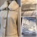 Reduced Price - Michel Macaron Beige Check Coat with Fur, Long Coat
