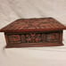 Vintage Handcarved Large Wooden Box Humidor Quetzalcoatl Kululkan