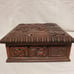 Vintage Handcarved Large Wooden Box Humidor Quetzalcoatl Kululkan