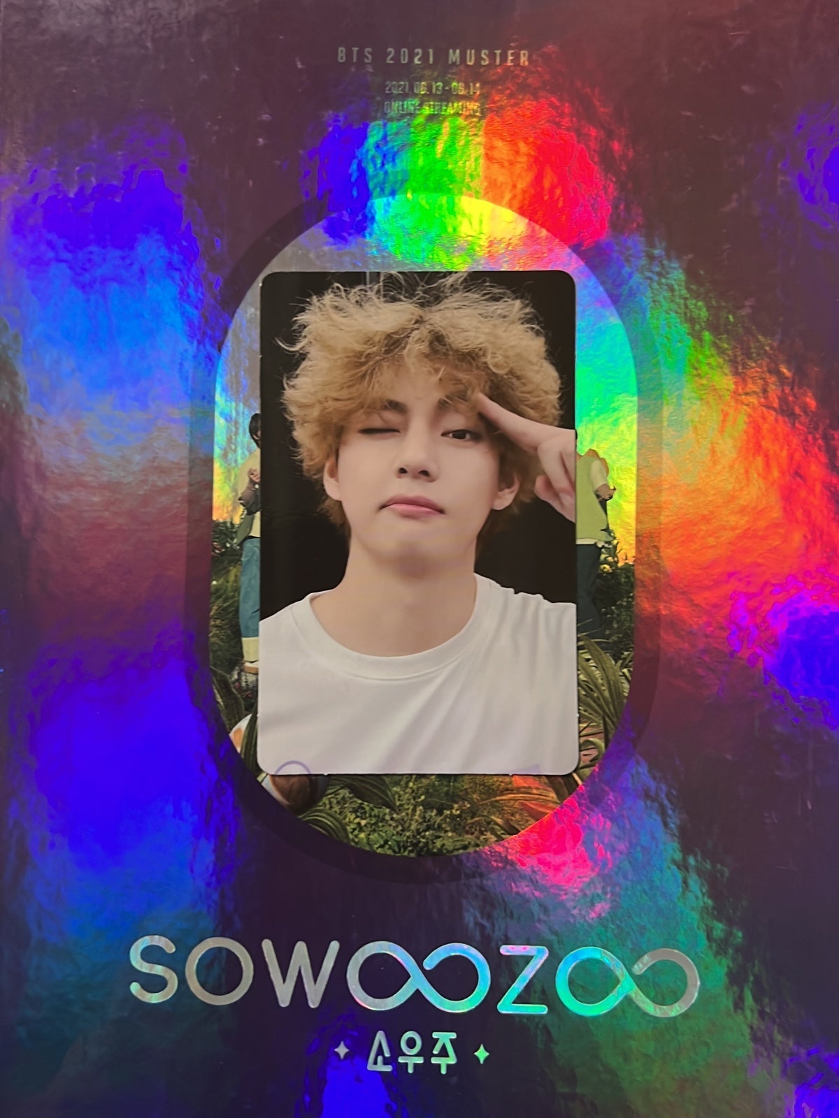 BTS OFFICIAL SOWOOZOO DIGITAL CODE WITH TAEHYUNG/V PHOTOCARD