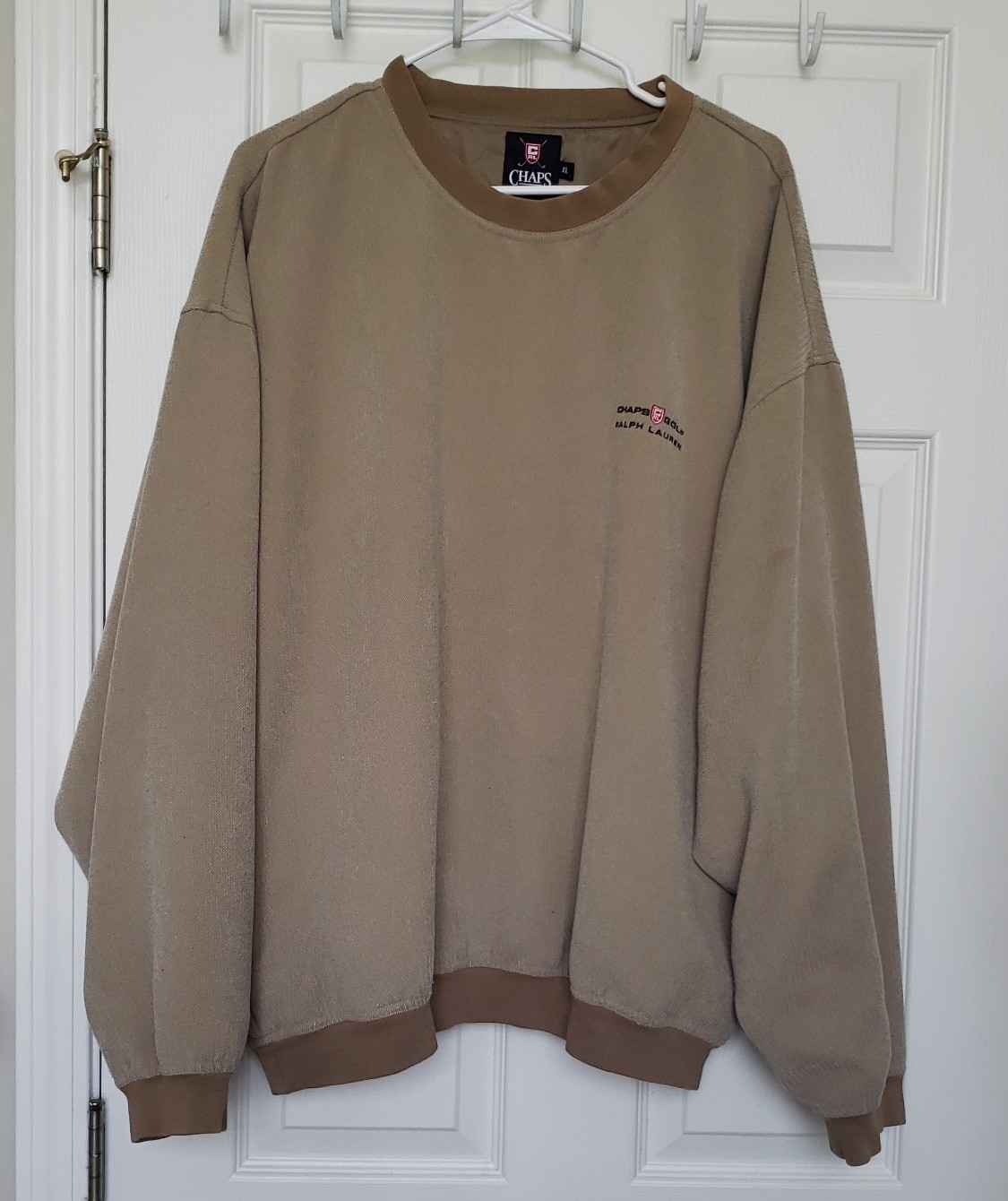 VTG Vintage Chaps Ralph Lauren Men's Golf Sweatshirt Embroiderd Logo Sz XL