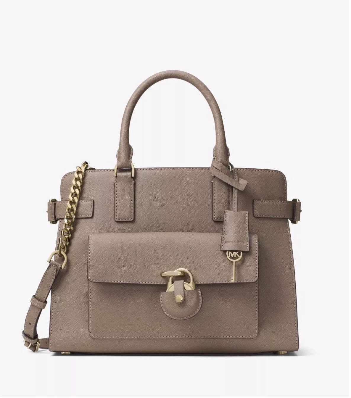 Emma EW Satchel Color-Dark Dune