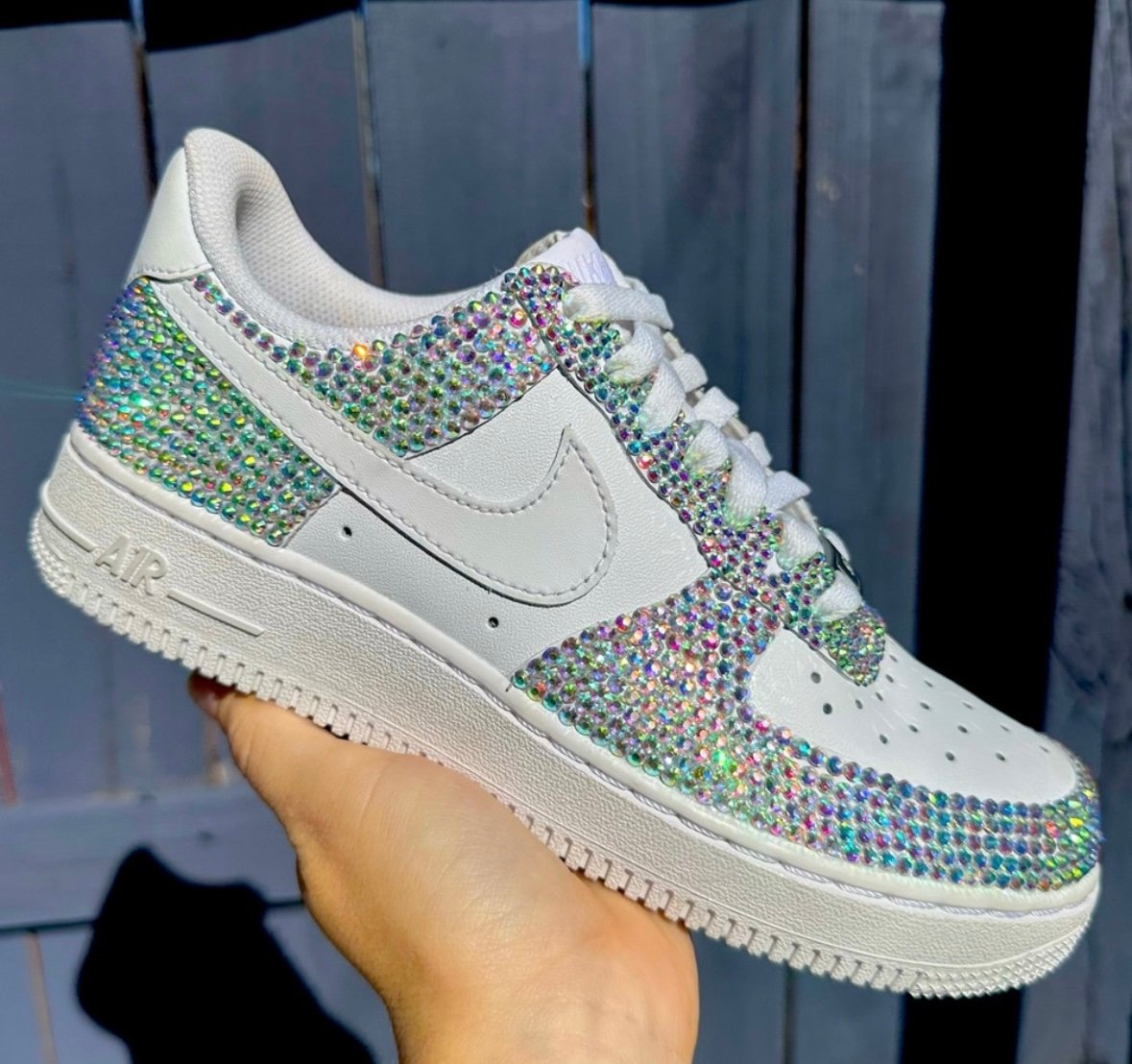 Nike Custom Crystal Rhinestones Air Force 1 Sneakers