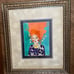 LARGE Framed 2002 Signed Modern Pop Art Woman Vivid Multicolor Acrylc (My Logo)