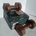 Vintage Winston 3 Pound Vinyl Dumbbells 2 @ 3 lb ea Hand Weights Gold Exercise G