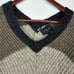 Anthropologie La Fee Verte Sweater XS/S Black Gray Colorblock V-Neck Back Cozy