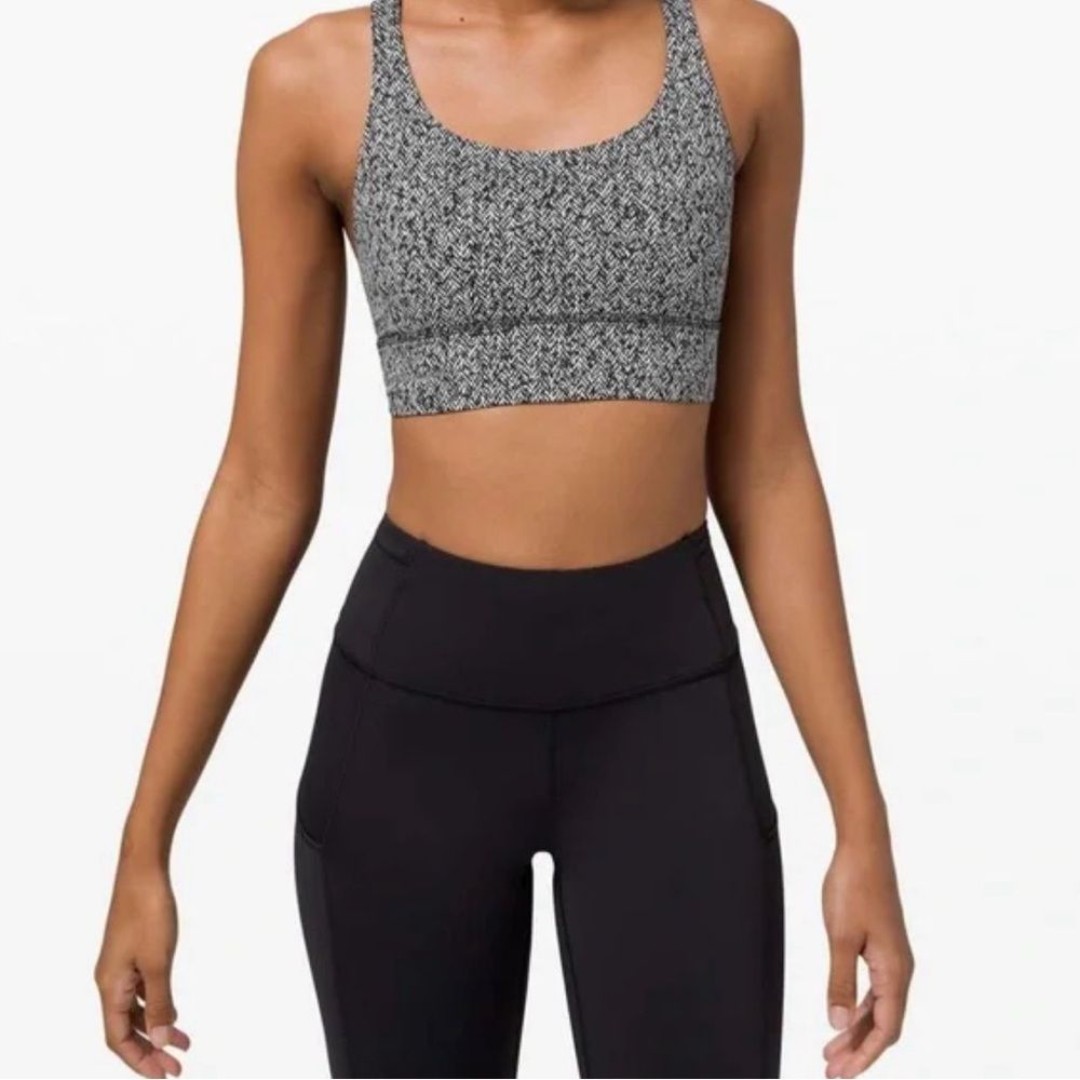 Lululemon Energy Bra Long Line Casual Gym Running, workout activewear Size 4