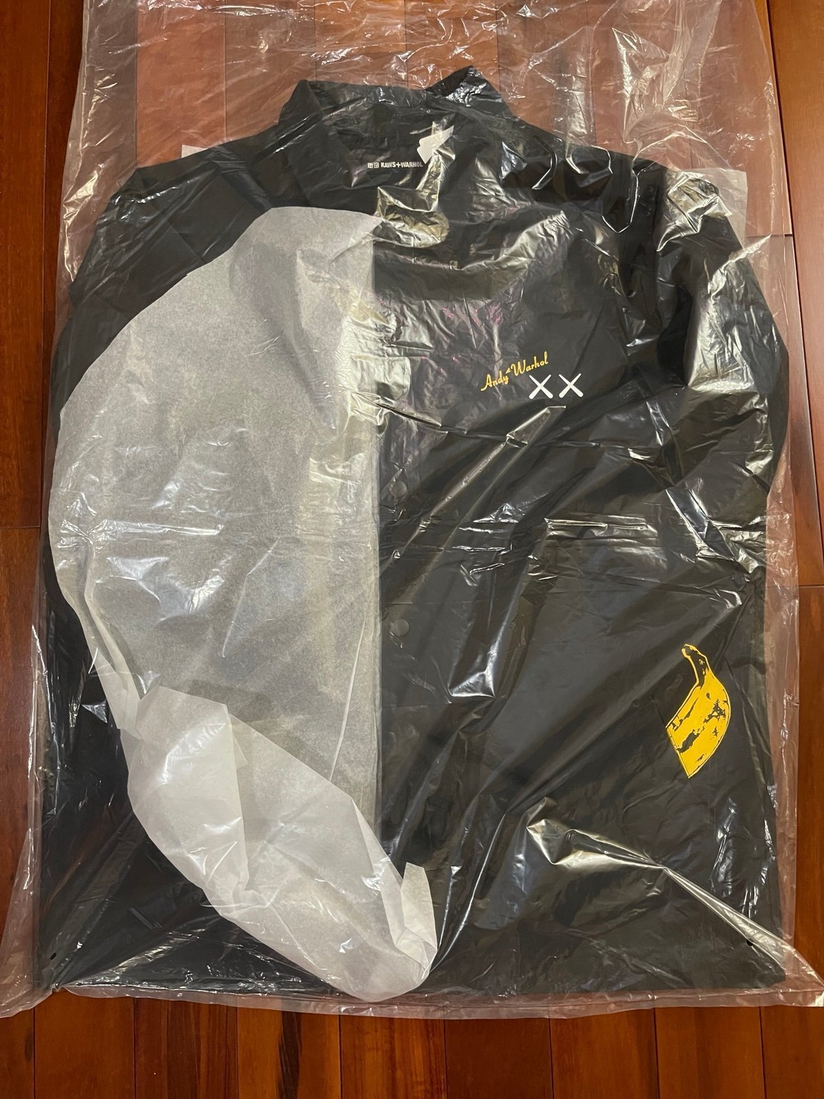 Authentic KAWS x Uniqlo Warhol Coach 474138 Jacket Black Size Medium (M)