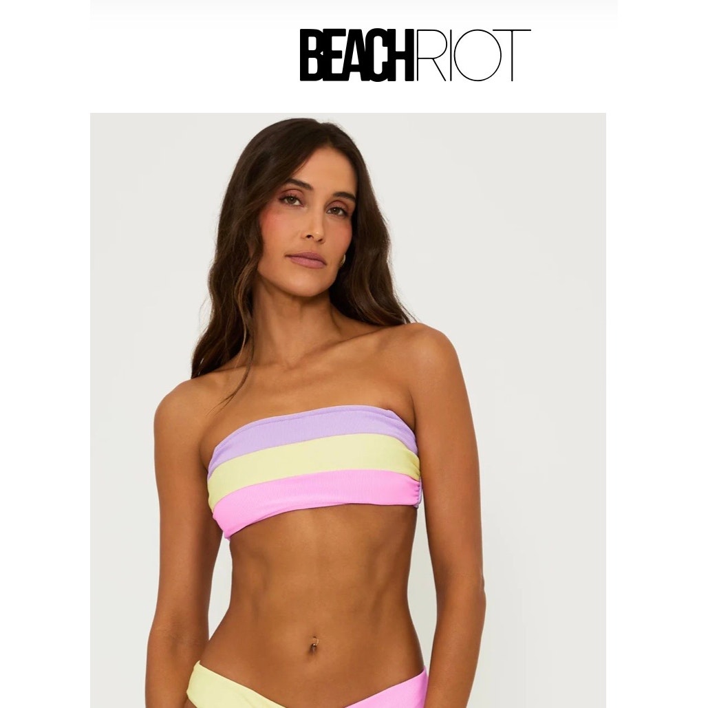 BEACH-RIOT KAY TOP SUBLIME SPRING COLORBLOCK Limited Edition size medium