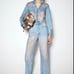 NWT ZARA Z1975 PINK DYED DENIM JUMPSUIT SIZE L