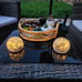 Garden Solar Lights Cracked Glass Ball Waterproof LED for Outdoor Decor