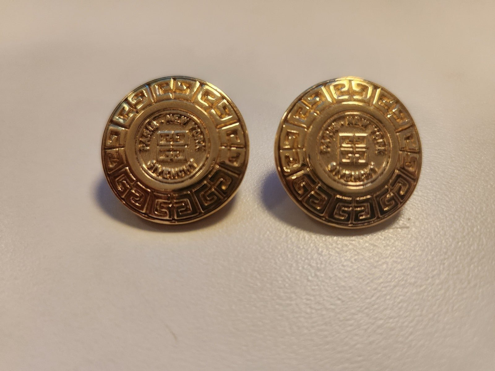 GIVENCHY Paris/New York Vintage Signed Earrings for Pierced ears