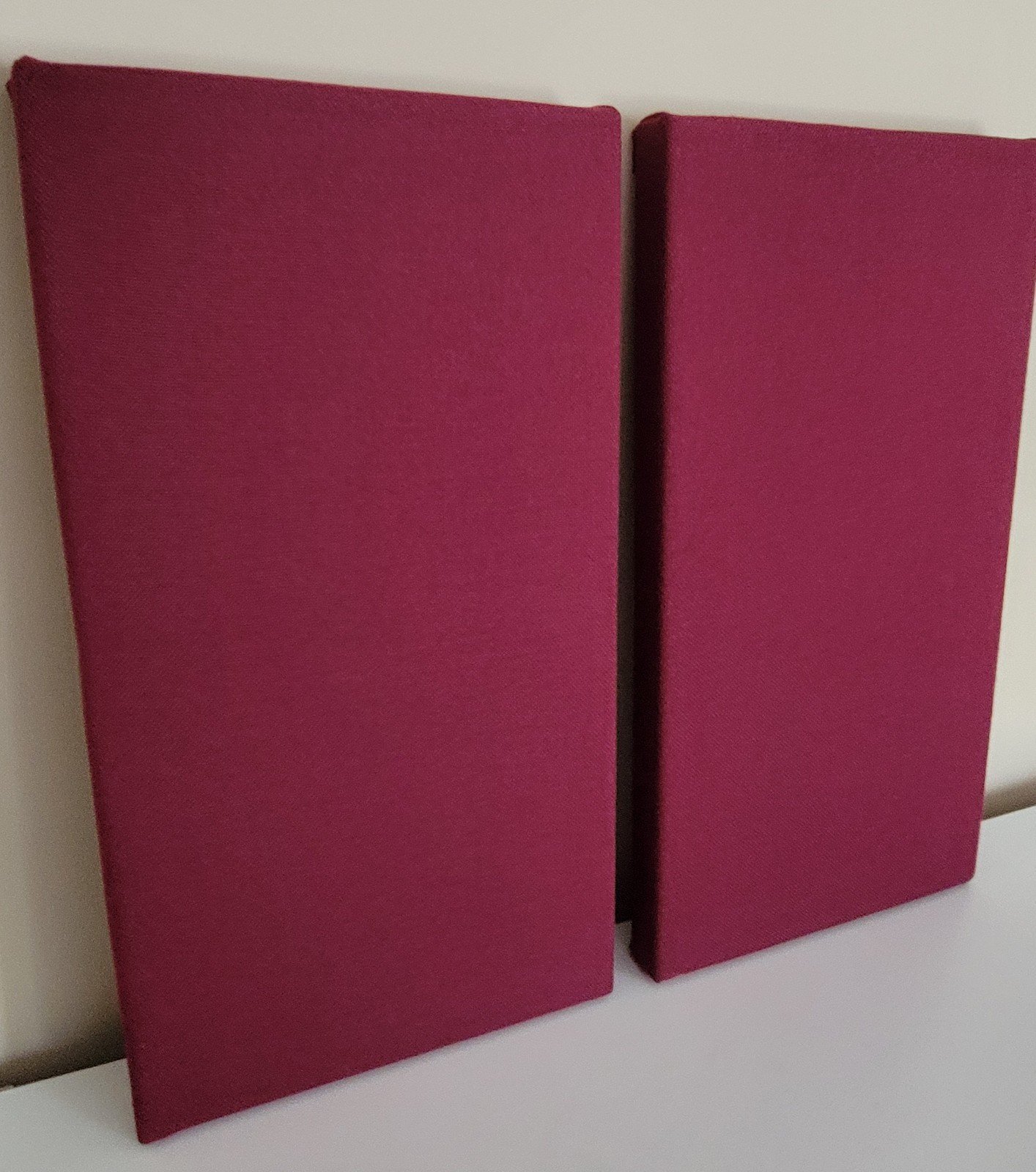 SET OF 4 - Deep Burgundy Acoustic Wall Panels