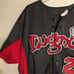 Lugnuts Black and Red Baseball Jersey Pre-owned Size Xxl