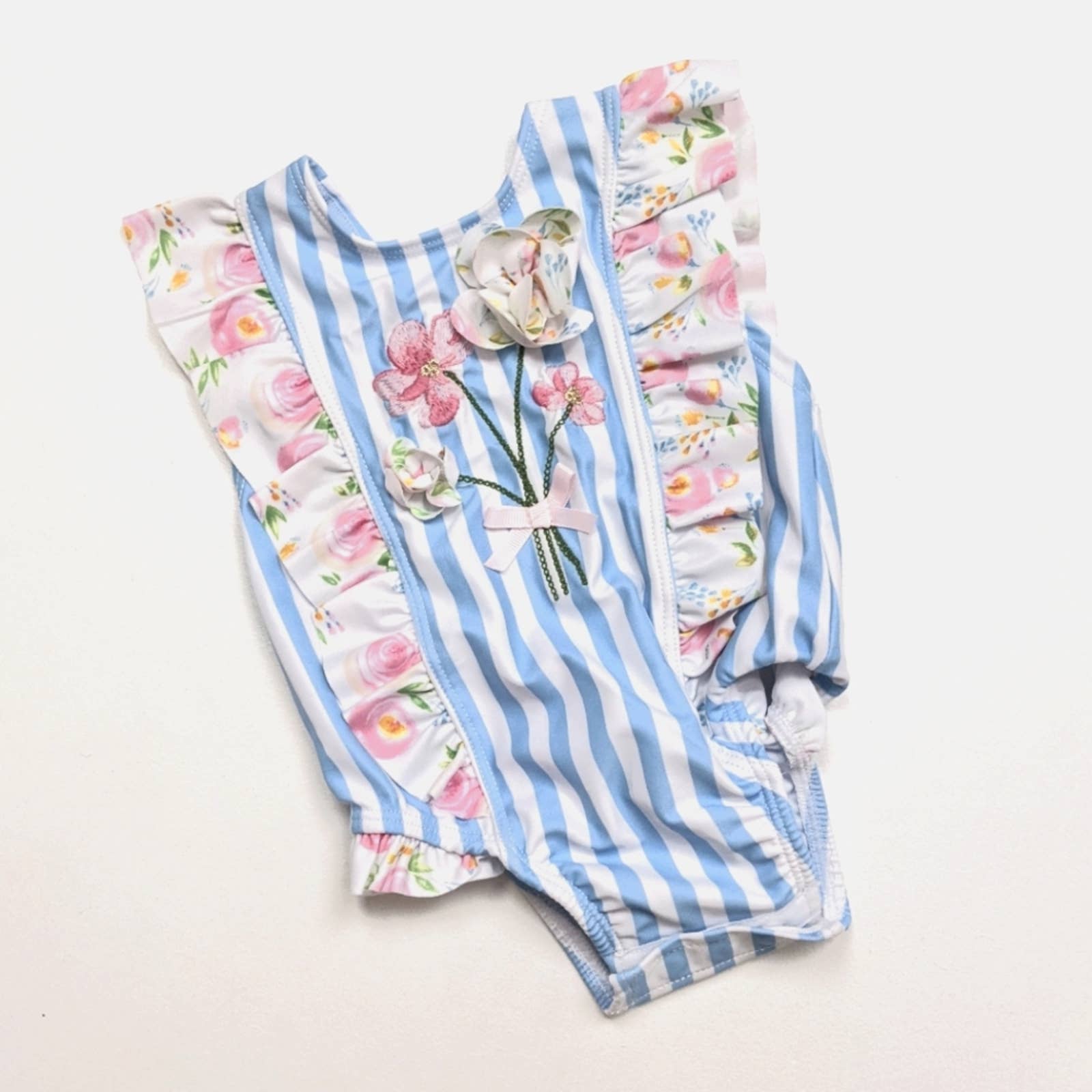 70% off cheap Stripe Blue Mudpie Floral 3-6m Sz Swimsuit Ruffle Kids 70% off cheap Stripe Blue Mudpie Floral 3-6m Sz Swimsuit Ruffle Kids