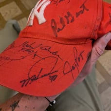 Collectible cars and autographed hat