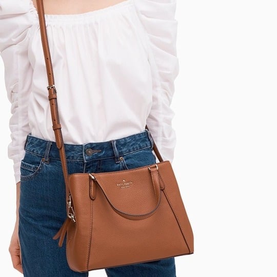 Kate Spade New York Brown Leather Satchel Purse Bag