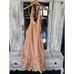 Anthropologie Floral Cutwork Halter Dress - New Small