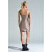 Noli Yoga liquid dress almond tan size small NWT