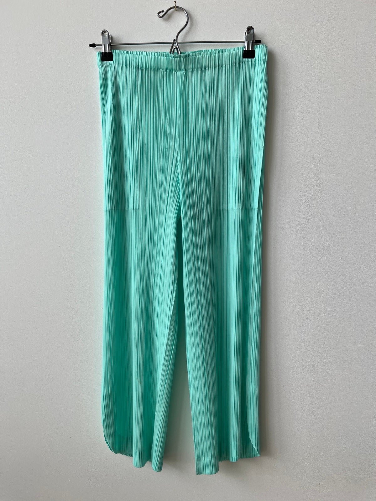 Issey Miyake Pleats Please mint green pants