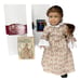 VTG American Girl MINI FELICITY DOLL 6” Cloth Body Meet Outfit Book 2 BOX & Band