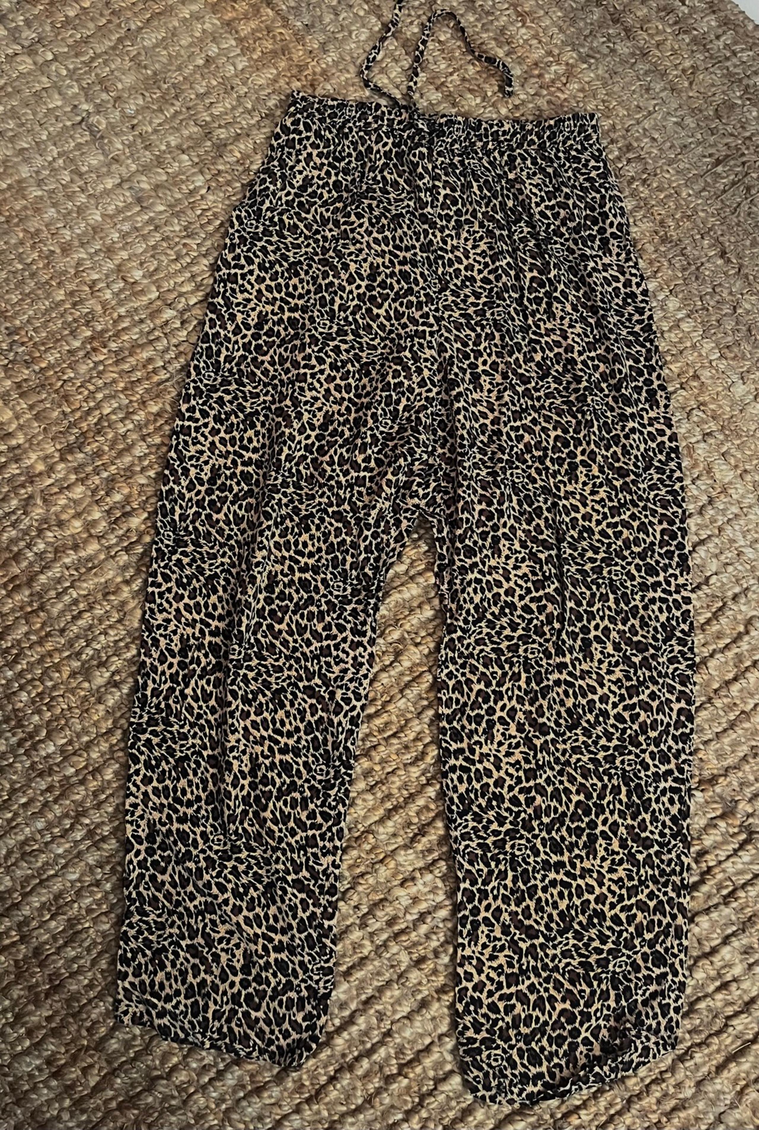 Leopard Print Loose Pant, S