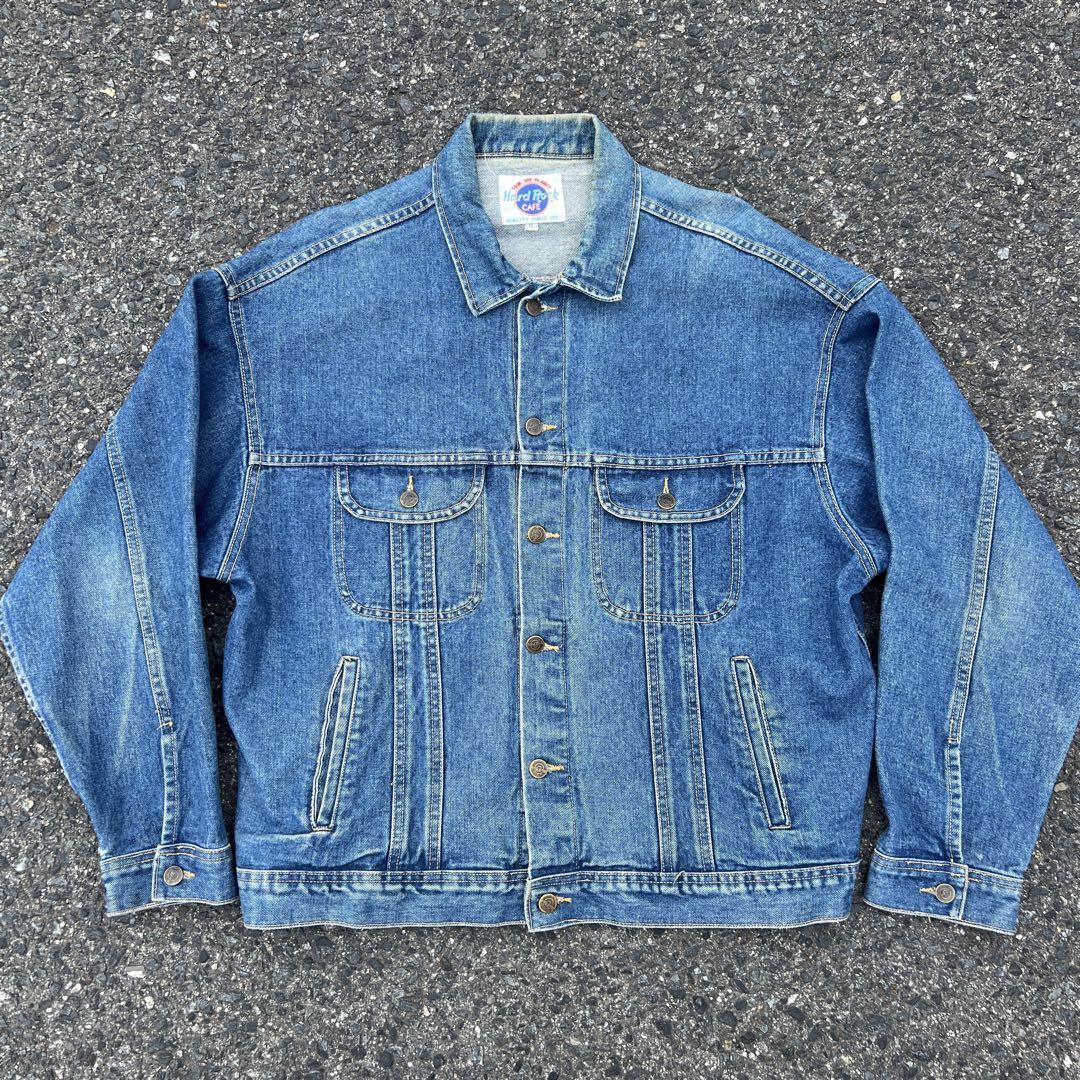 90s USA Made Hard Rock Cafe Denim Jacket