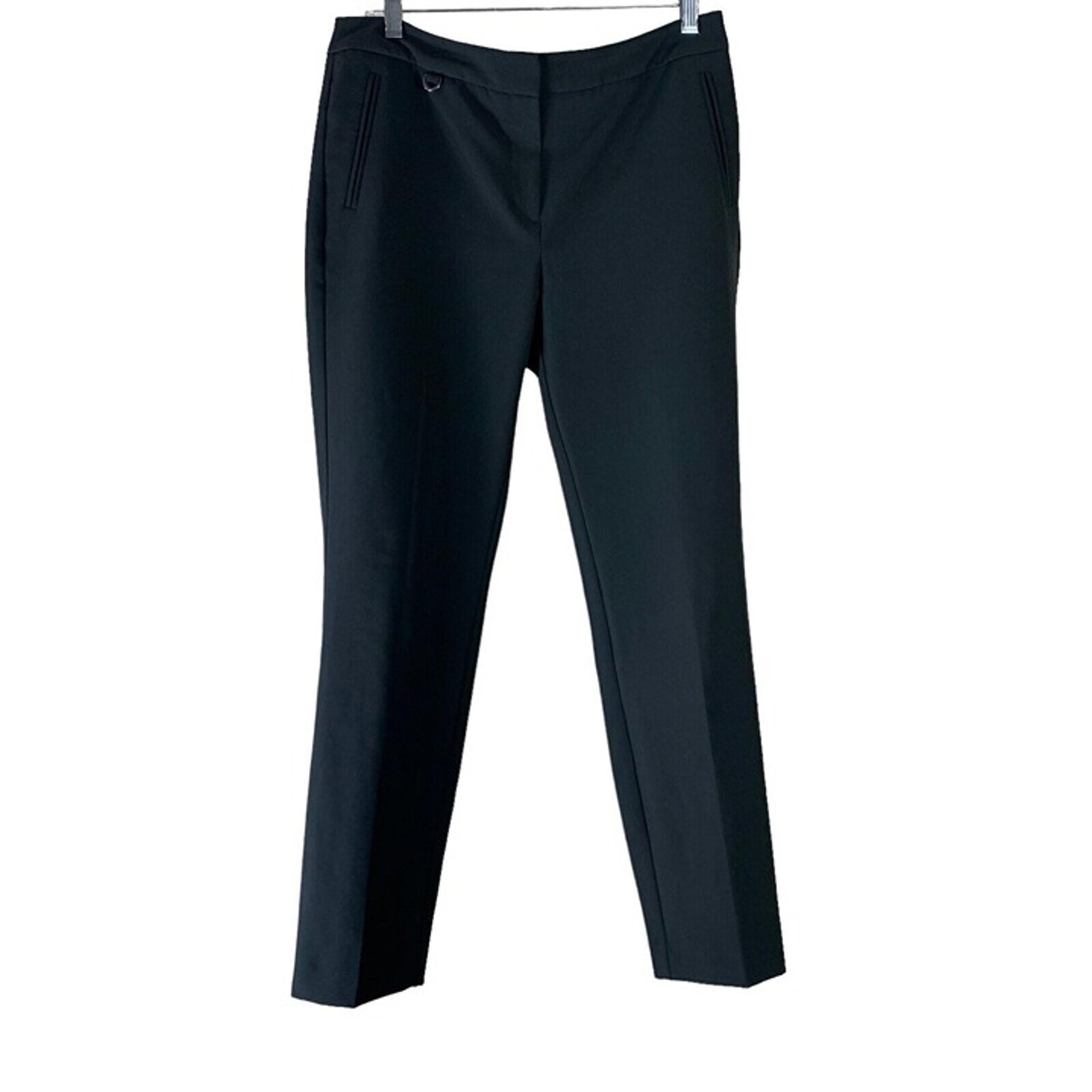 Adrianna Papell Size 8 Pants Black Tapered Slim Leg Slacks Womens 32" Waist