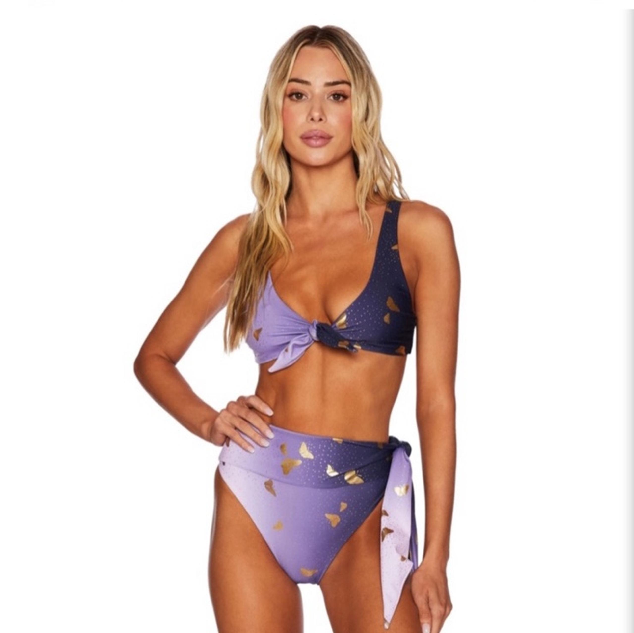 Beach Riot Grace Bikini Set Top (M) + Bottom Size (L)